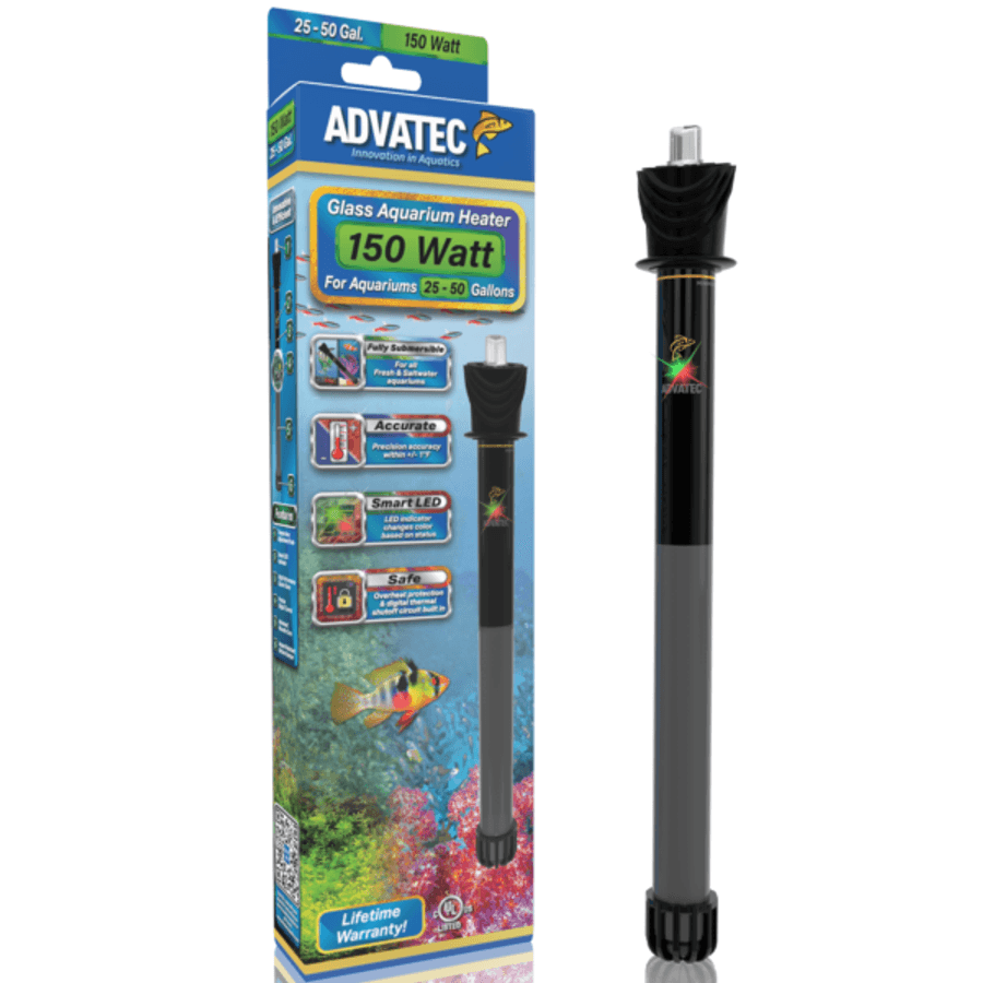 Advatec Glass Heater 150W (25–50 gal) at Sea Cave Inc.