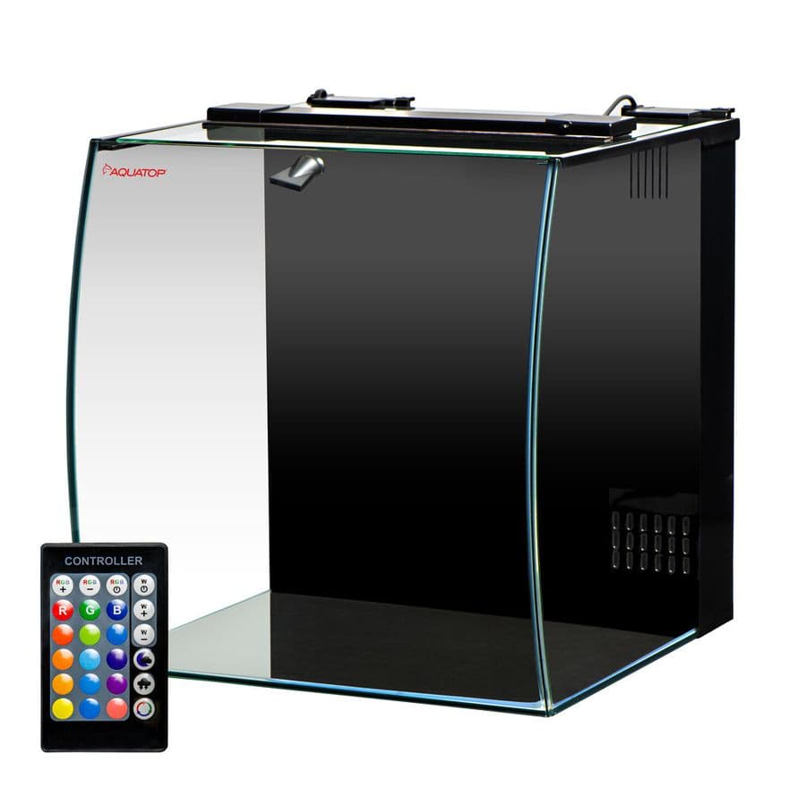 Aquatop Bow Front Aquarium Kit 8.6 gal at Sea Cave Inc.