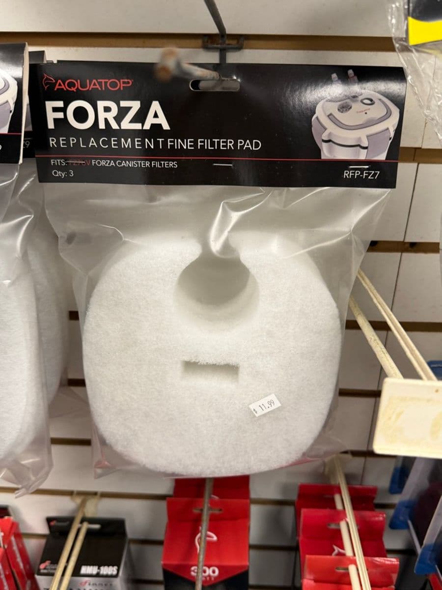 Aquatop Forza RFP-FZ7 Replacement Fine Filter Pad (Qty 3, fits Forza canister filters) at Sea Cave Inc.