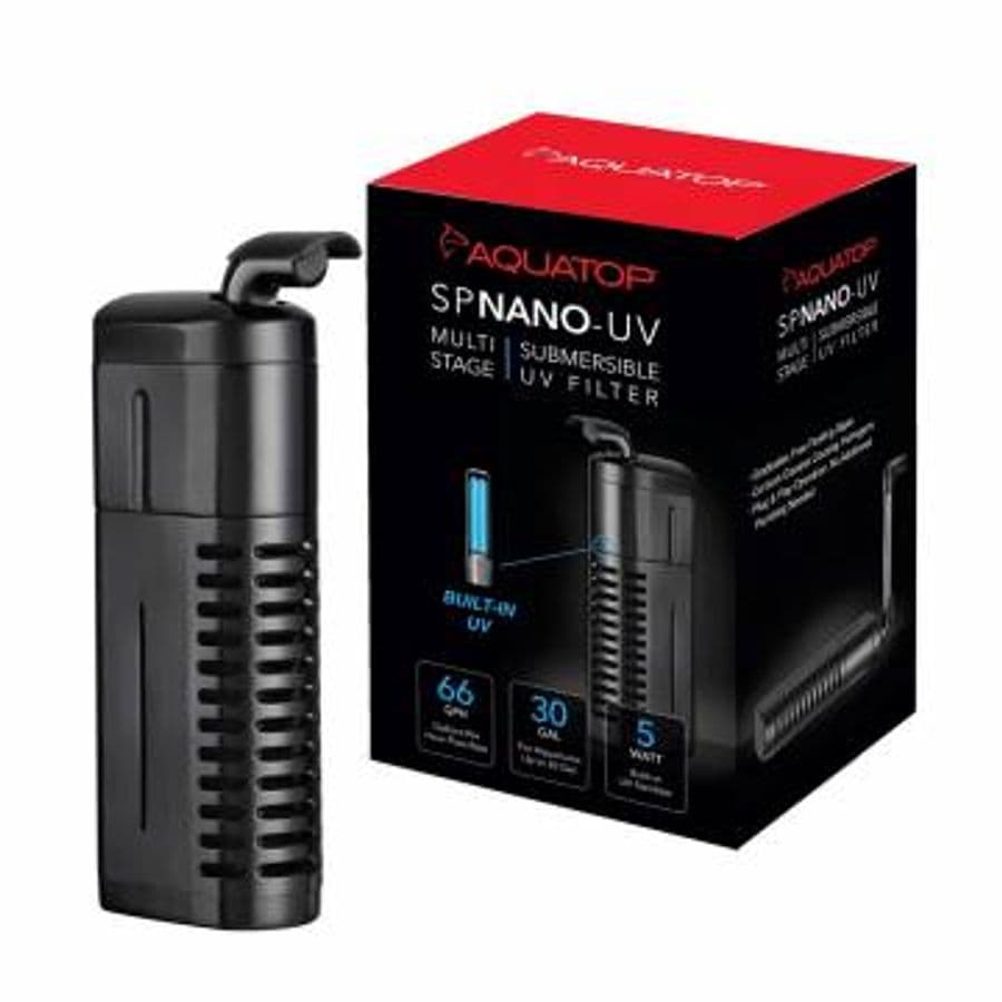 Aquatop SP Nano-UV Submersible Filter 5W (30 gal) at Sea Cave Inc.