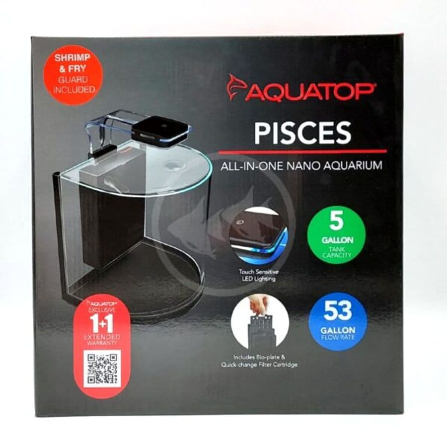 Aquatop Pisces Nano Aquarium 5 gal (Curved) at Sea Cave Inc.