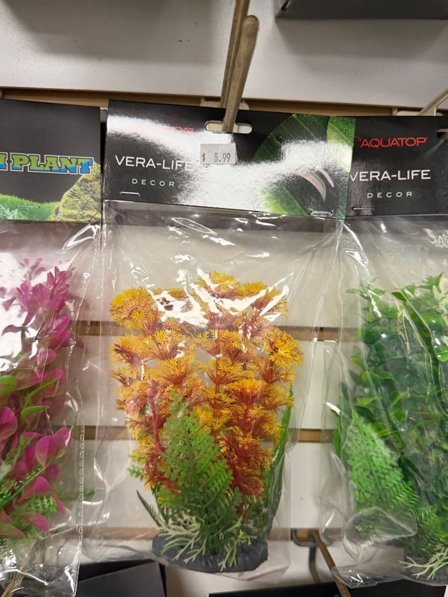 Aquatop Vera-Life Décor Artificial Aquarium Plant (Orange/Yellow) at Sea Cave Inc.