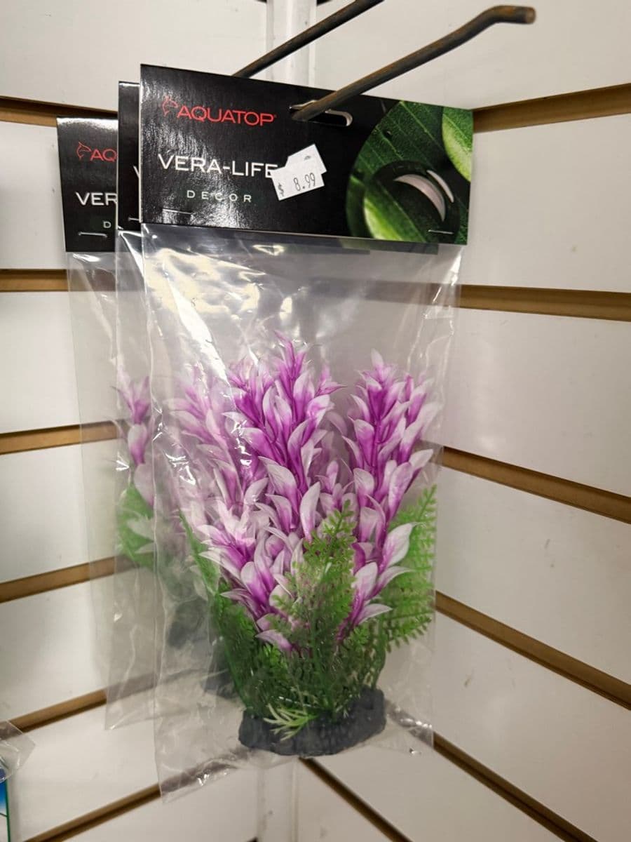 Aquatop Vera-Life Décor Artificial Aquarium Plant (Purple/Green) at Sea Cave Inc.