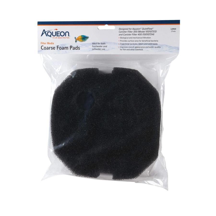 Aqueon QuietFlow 300/400 Coarse Foam Pads (2-pk) at Sea Cave Inc.