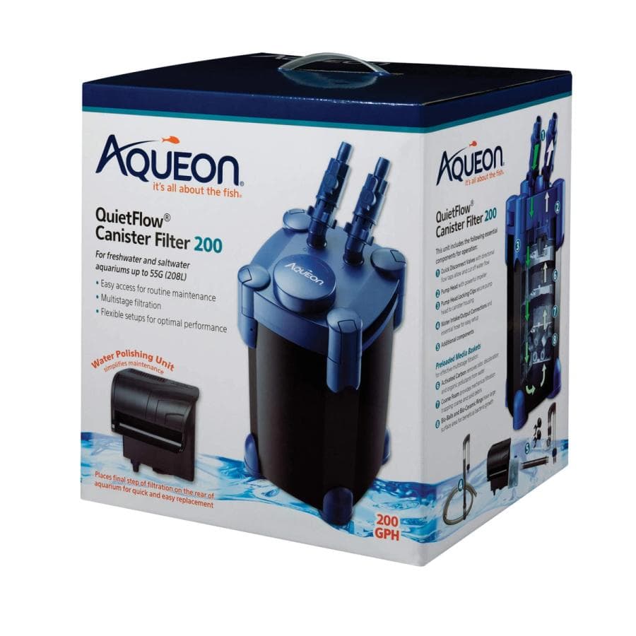 Aqueon QuietFlow Canister Filter 200 at Sea Cave Inc.