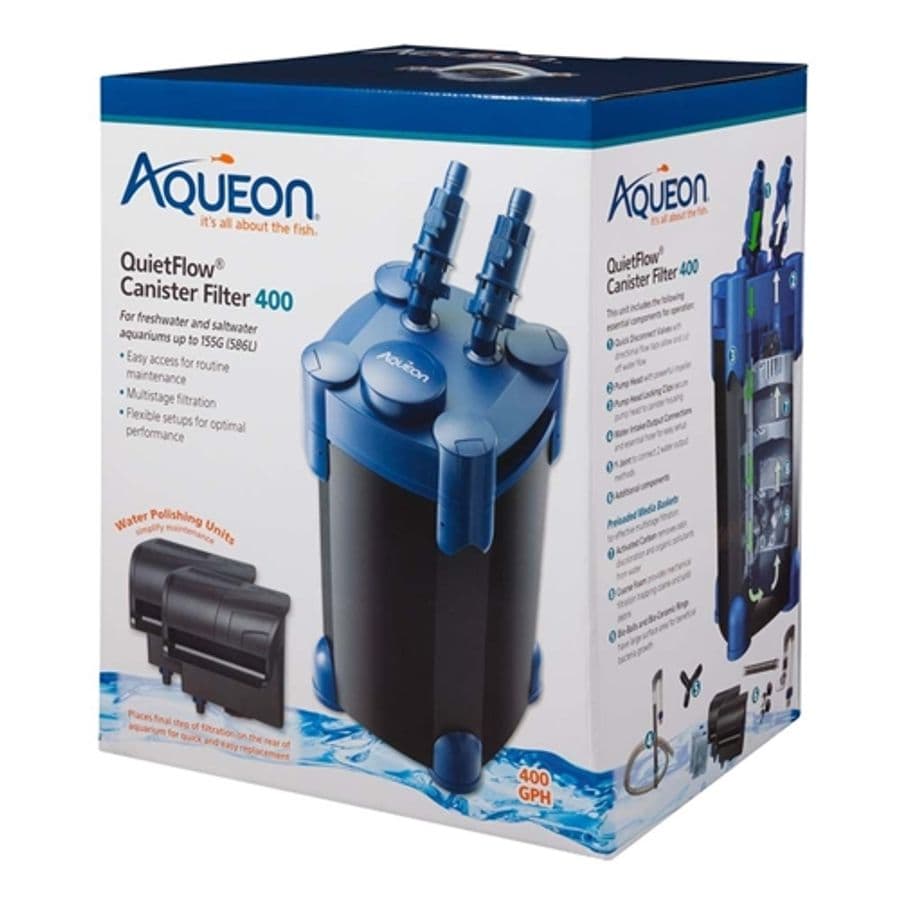Aqueon QuietFlow Canister Filter 400 at Sea Cave Inc.