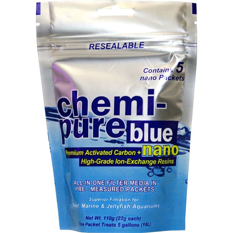 Chemi-Pure Blue Nano Filter Media (5-pk, 110g) at Sea Cave Inc.