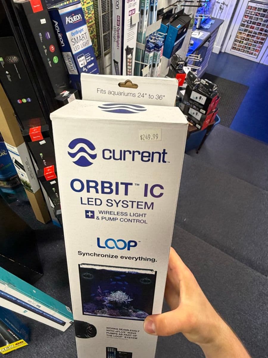 Current Orbit IC LED System with LOOP Wireless Light & Pump Control, fits 24"–36" aquariums at Sea Cave Inc.