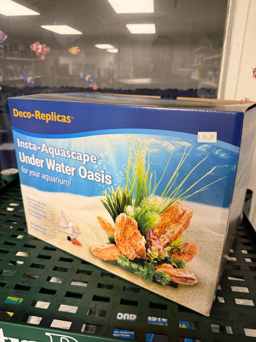 Deco-Replicas Insta-Aquascape Under Water Oasis aquarium decoration set at Sea Cave Inc.