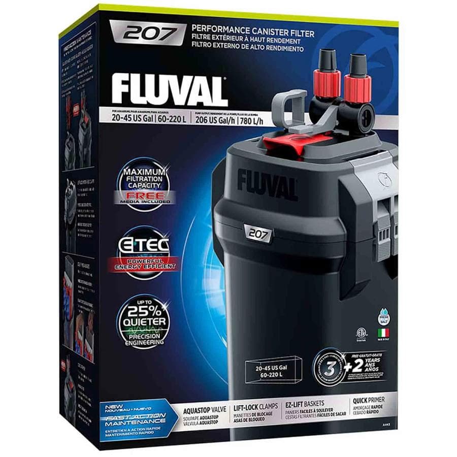 Fluval 207 Performance Canister Filter at Sea Cave Inc.