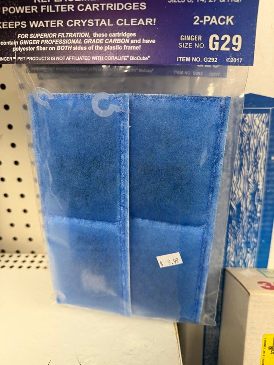 Ginger G29 Replacement Power Filter Cartridges 2-Pack (Item No. G292) at Sea Cave Inc.