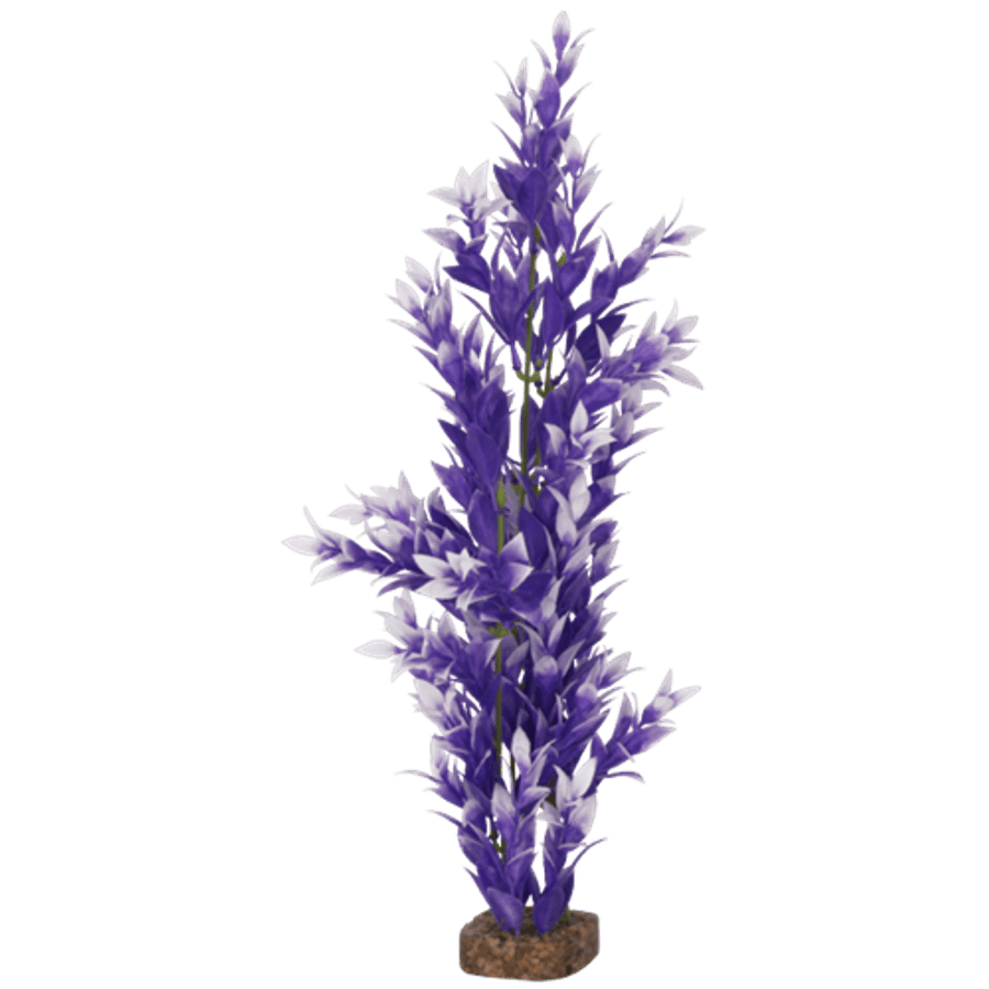 GloFish Artificial Plant Decor Large Purple/White at Sea Cave Inc.