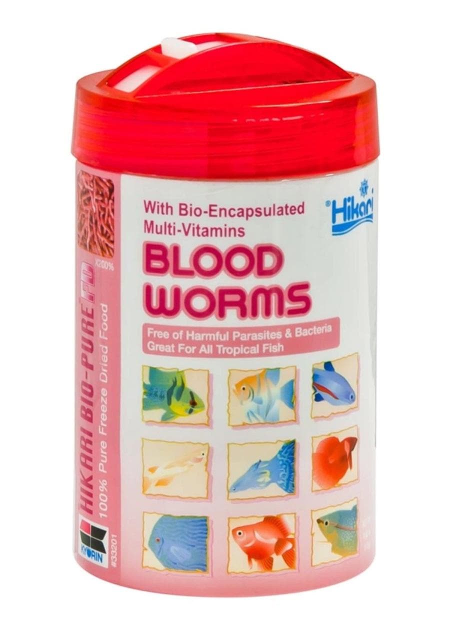 Hikari Blood Worms Freeze-Dried (0.42 oz) at Sea Cave Inc.