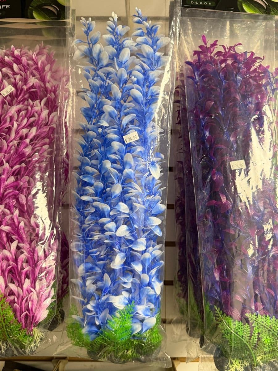 Artificial Aquarium Stem Plants 18"+ (Multi-Color) at Sea Cave Inc.