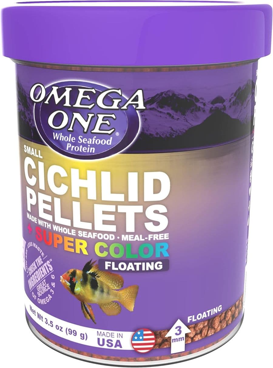 Omega One Small Cichlid Super Color (3.5 oz) at Sea Cave Inc.