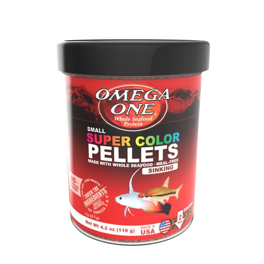 Omega One Super Color Sinking Pellets at Sea Cave Inc.