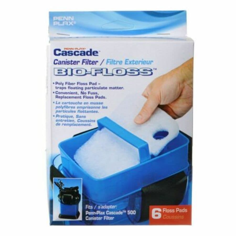 Penn-Plax Cascade 500 Bio-Floss Pads (6-pk) at Sea Cave Inc.