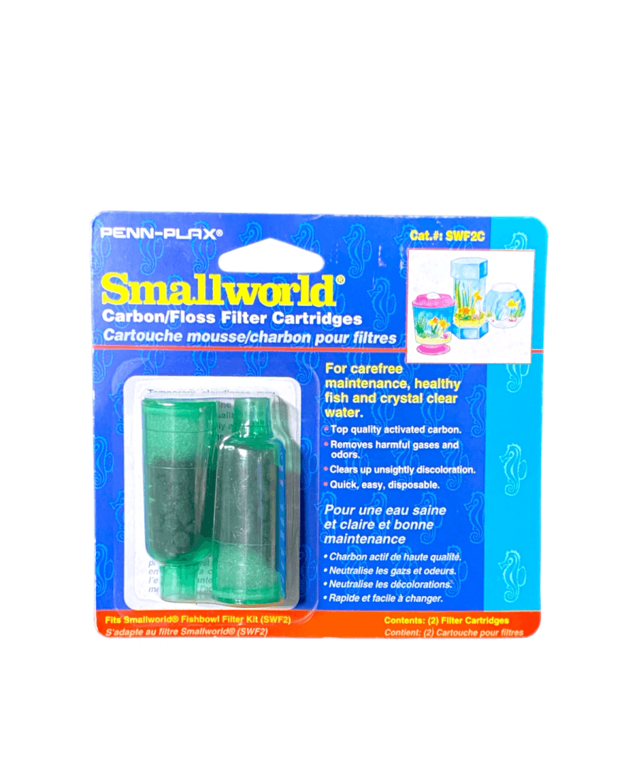 Penn-Plax Smallworld Carbon/Floss Cartridges (2-pk) at Sea Cave Inc.