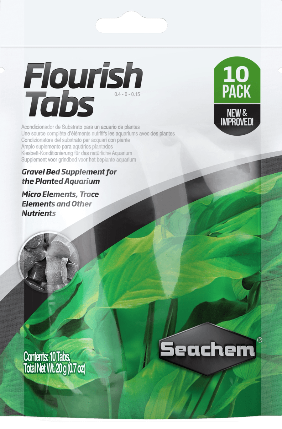 Seachem Flourish Tabs (10-pk, 20g) at Sea Cave Inc.