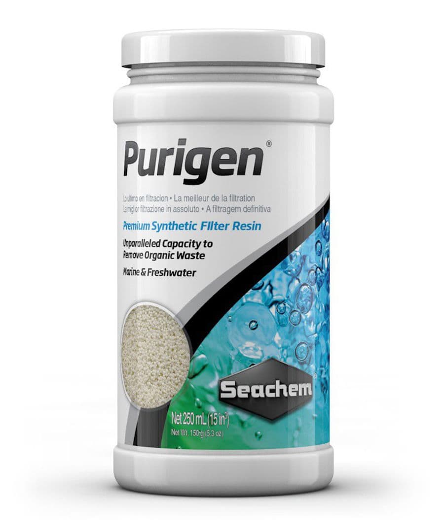 Seachem Purigen Synthetic Filter Media (250 mL) at Sea Cave Inc.
