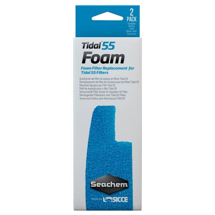 Seachem Tidal 55 Foam Filter (2-pk) at Sea Cave Inc.