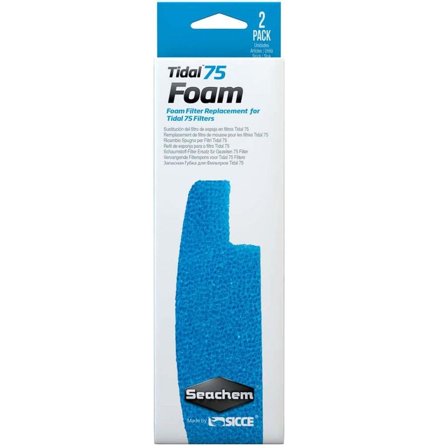 Seachem Tidal 75 Foam Filter Replacement at Sea Cave Inc.