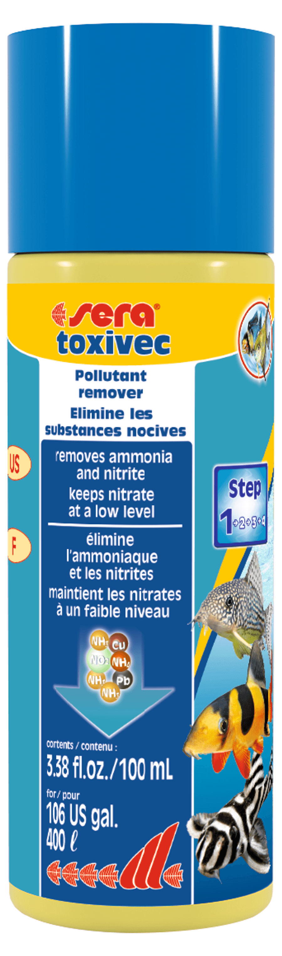 Sera Toxivec Pollutant Remover 100 mL at Sea Cave Inc.