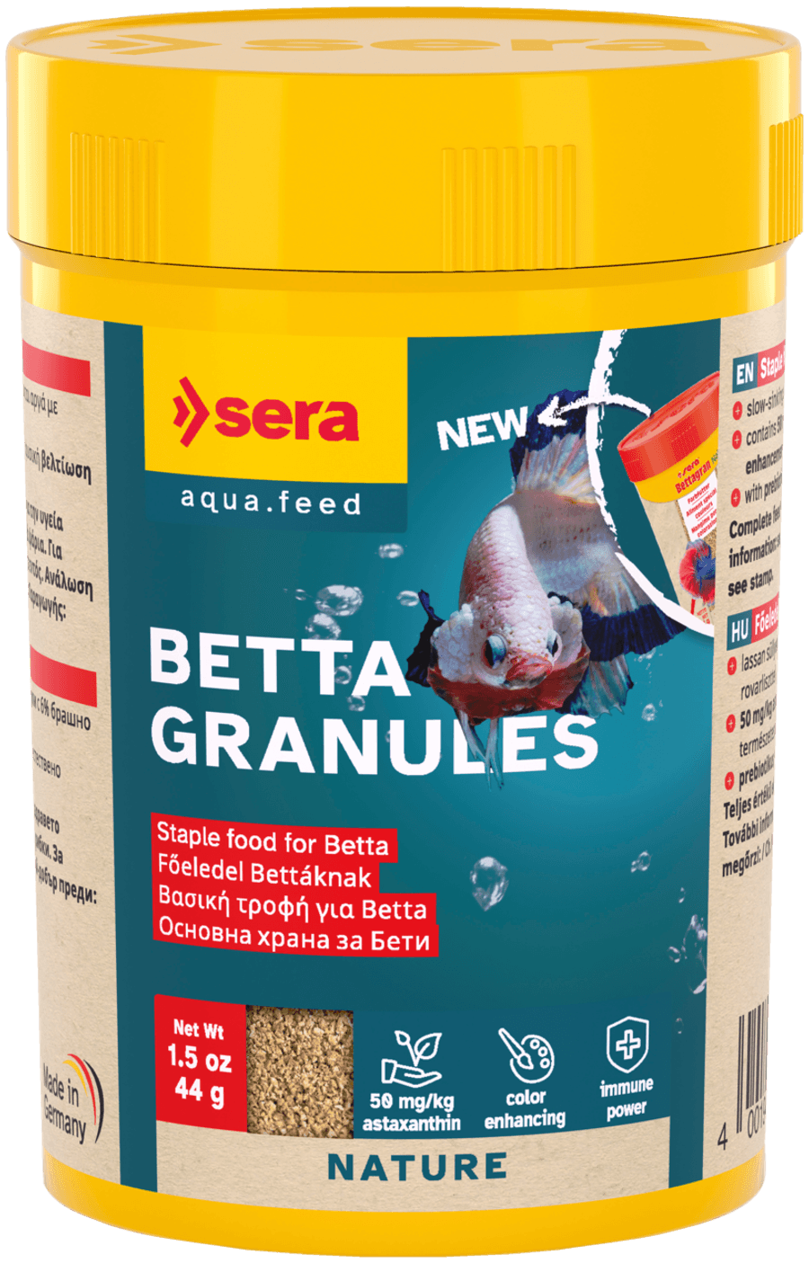 Sera Betta Granules aqua feed (Nature line) at Sea Cave Inc.