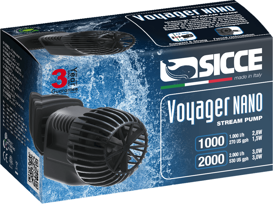 Sicce Voyager Nano 2000 Stream Pump at Sea Cave Inc.