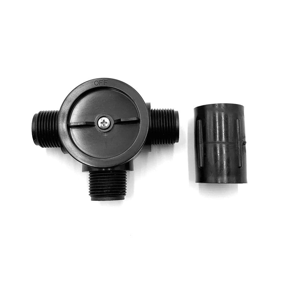 Supreme Pondmaster Adjustable 3-Way Valve 3/4" at Sea Cave Inc.