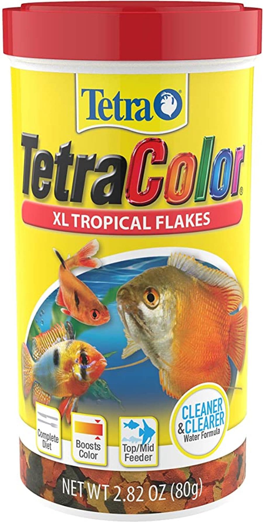 Tetra TetraColor XL Tropical Flakes (2.82 oz) at Sea Cave Inc.