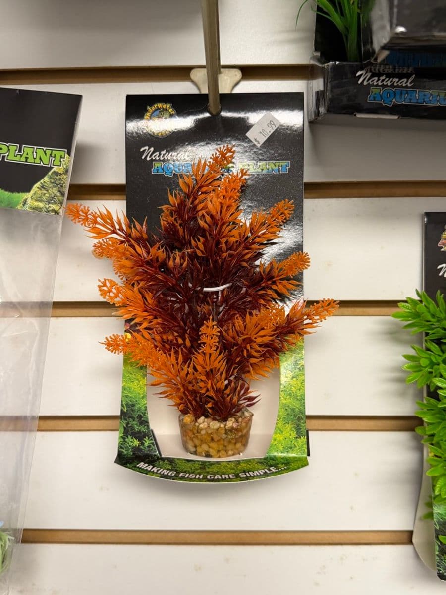 Underwater Treasures Artificial Plant Orange/Red at Sea Cave Inc.