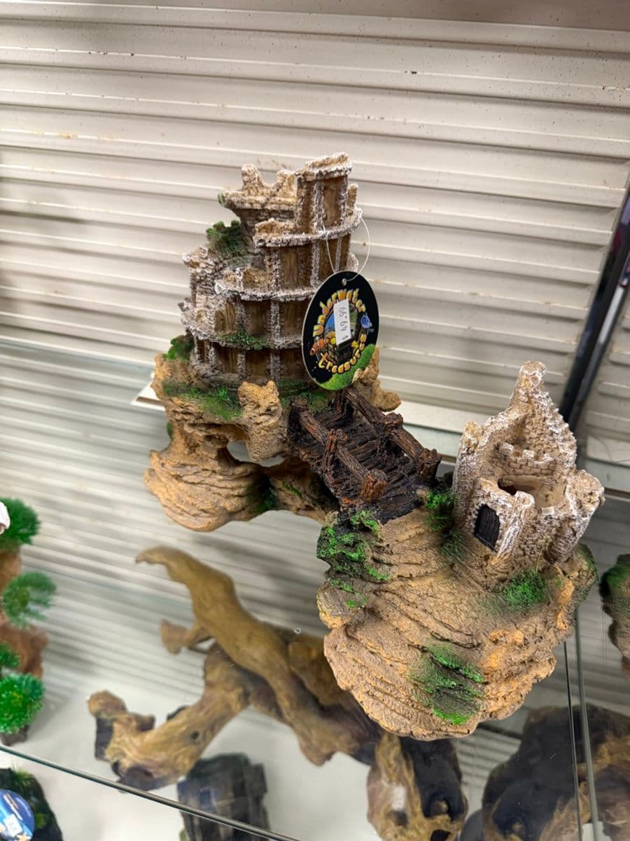 Underwater Treasures Fantasy Castle Cliff at Sea Cave Inc.