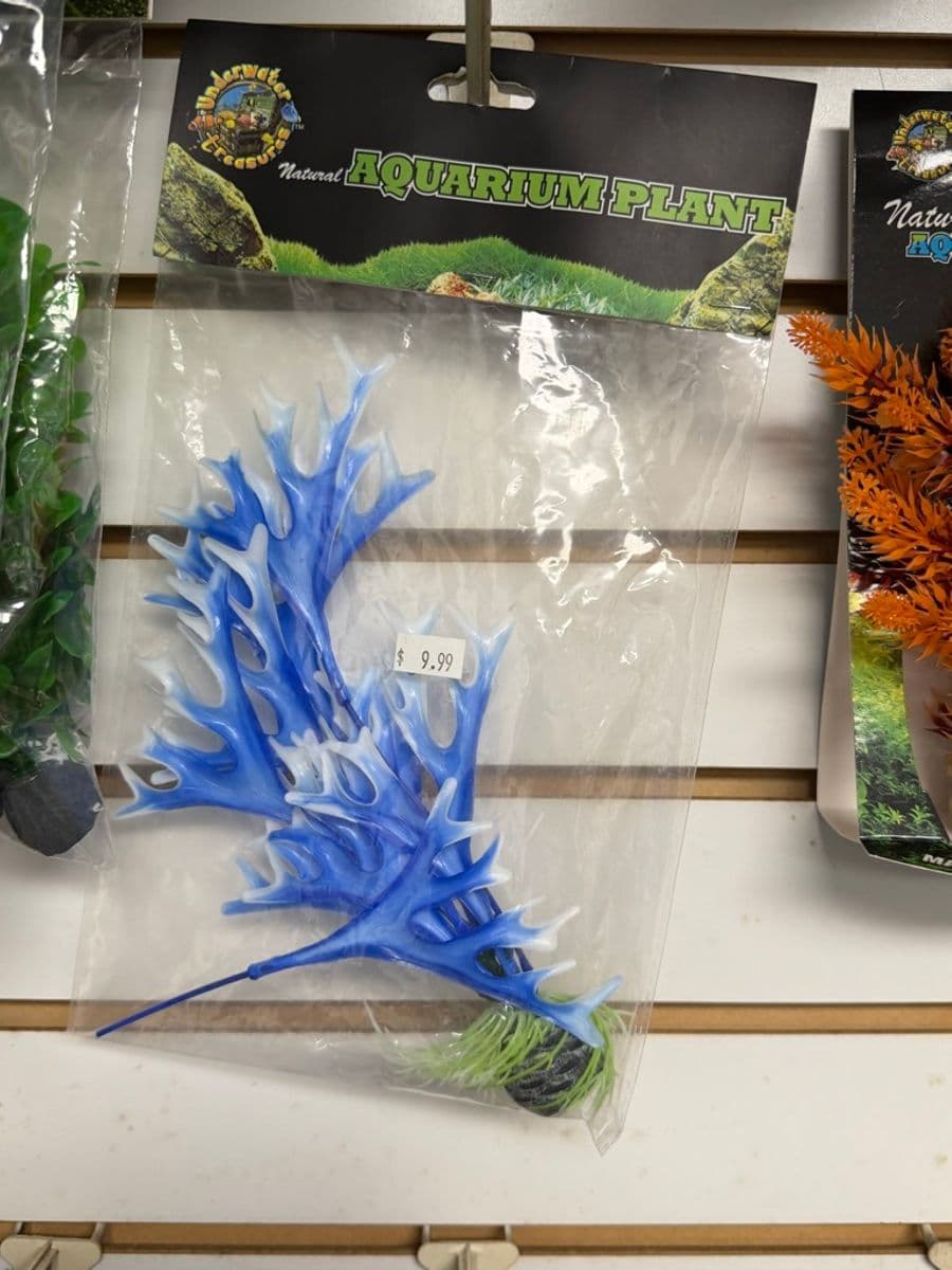 Underwater Treasures Artificial Plant Blue Branch at Sea Cave Inc.