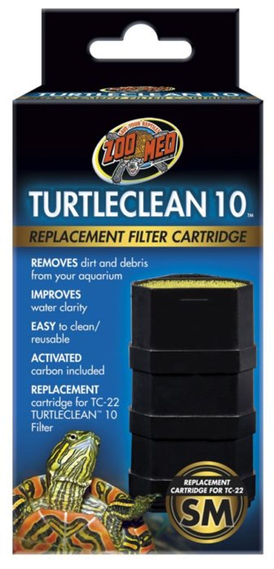 Zoo Med TurtleClean 10 Replacement Cartridge S at Sea Cave Inc.