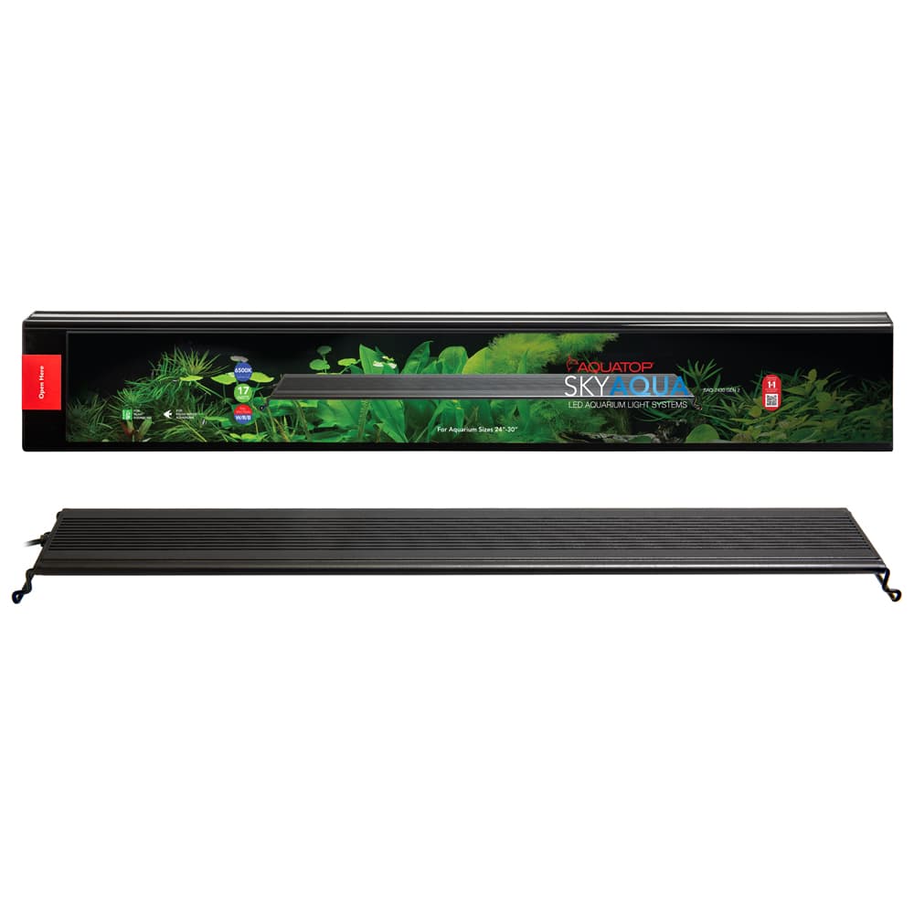 Aquatop SkyAqua LED Aquarium Light Bar (20W, 6500K, fits ~24–30") at Sea Cave Inc.